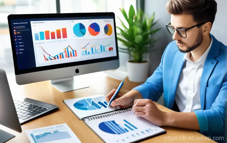 온라인 강의에서의 사례 기반 학습 - **Prompt: Digital Marketing Case Study Immersion**
A young professional (early 20s, gender-neutr...