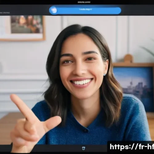 Home 33 비대면 수업에서의 감정 지능 활용하기 - A warm and inviting virtual classroom scene featuring a diverse group of French-speaking students en...