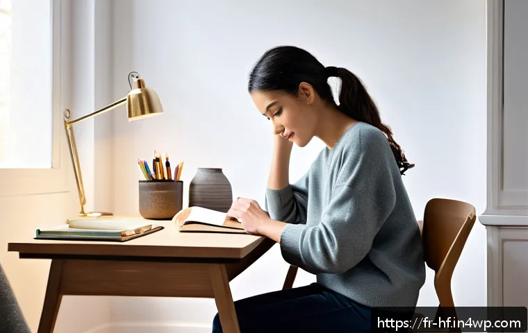 온라인 강의에서 시간 관리하기 - A bright, modern home study corner bathed in natural daylight, featuring a sleek desk with a comfort...